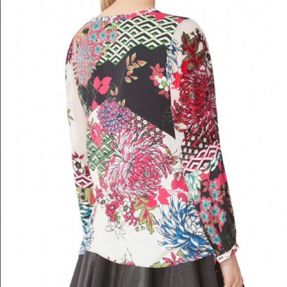 📌 Hale Bob Amberlynn Silk Burnout Silk Tunic - Picture 4 of 4